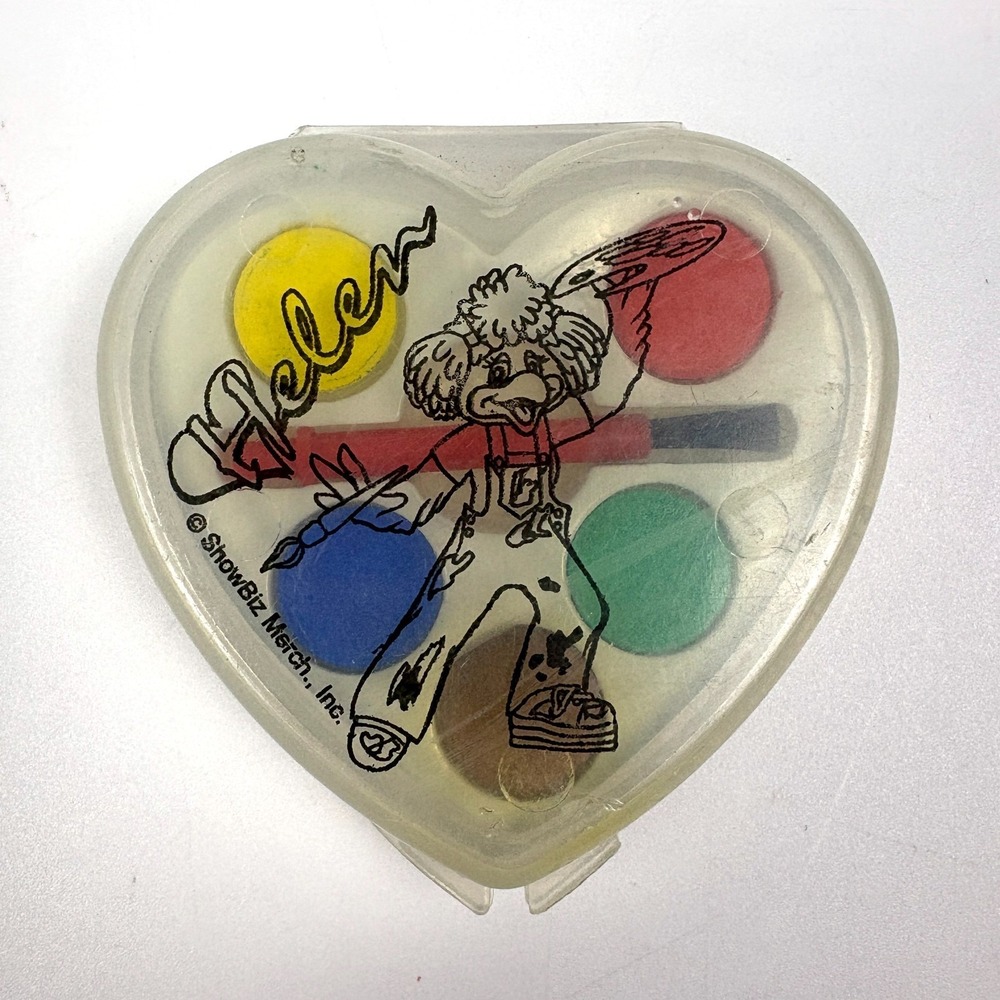 VTG 80/90s Showbiz Pizza Place Helen Henny Paint‎ Palette Brush Prize Counter